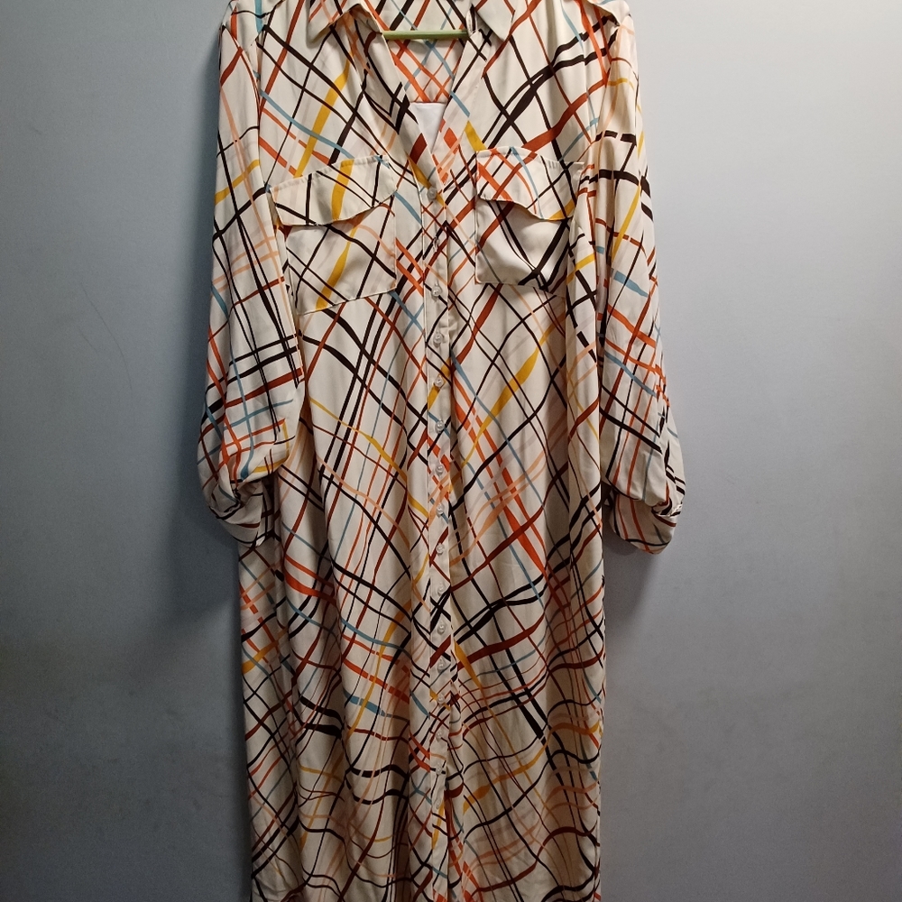 COLORFUL SHIRT DRESS